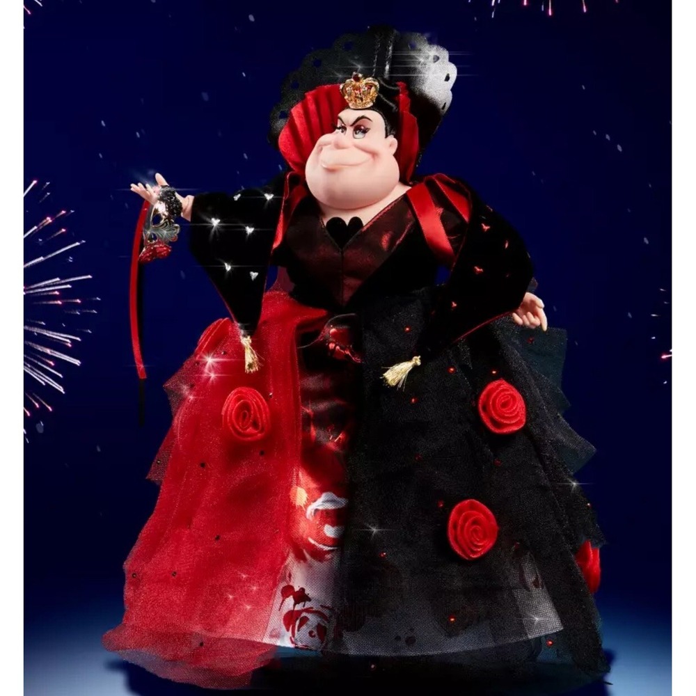 Disney Designer Doll Midnight Masquerade Alice In Wonderland Queen Of Hearts NIB